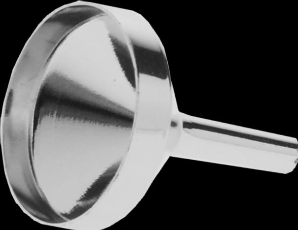 Image du produit Entonnoir à parfum, aluminium, couleur chrome, Ø 2,5 cm, hauteur : 3 cm