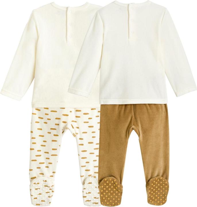 Actual product image La Redoute Collections 2-pack of velvet pyjamas (68)