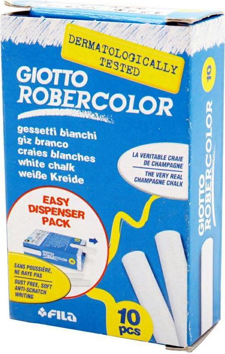 Giotto Robercolor - Wandtafel-Kreiden (Weiss, 10 x)