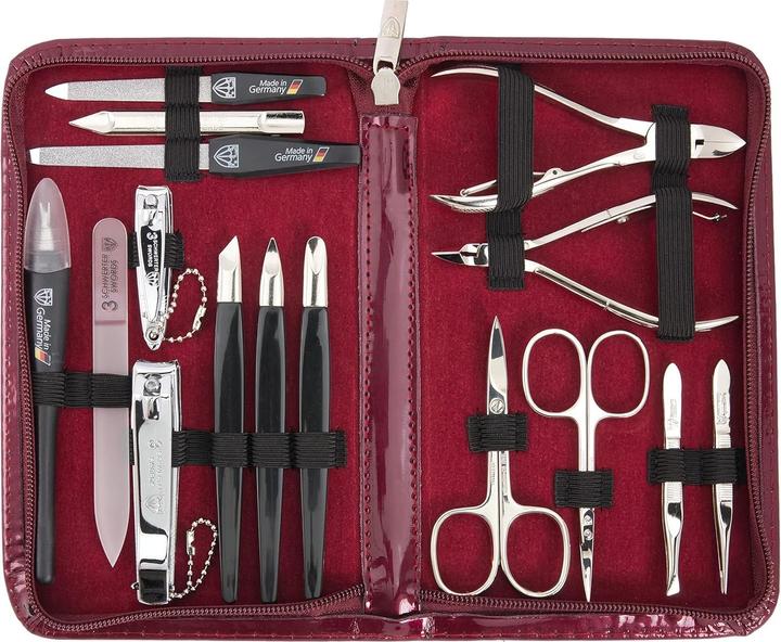 Actual product image Kellermann Nail care set Cinisello 16 pcs., wine red/lacquer