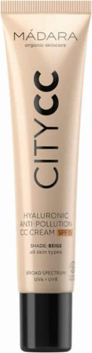 Actual product image Madara Anti Pollution CC Cream SPF 15 BEIGE - "Tinted day cream with sun protection factor*. (Beige)