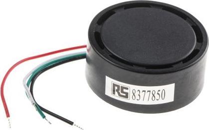 Actual product image Rs Pro Buzzer 12Vdc 105dB multi-tone 4x80mm
