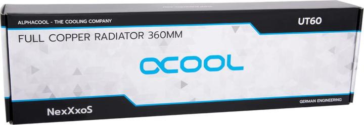 Actual product image Alphacool NexXxoS UT60 Full Copper Dual-Flow 360mm Radiator (120 mm)