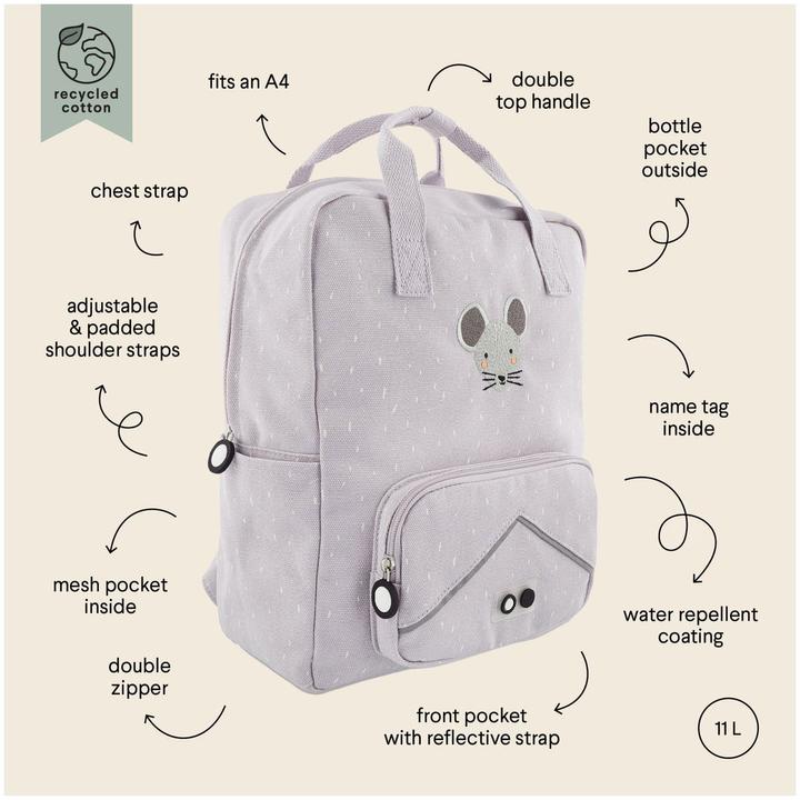 Actual product image Trixie Baby Large rucksack, Mrs Mouse
