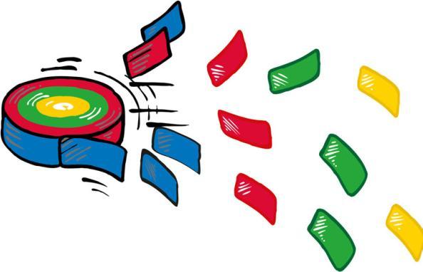 Produktbild Riethmüller 4 Konfetti-Frisbee 2 x 6,5 cm