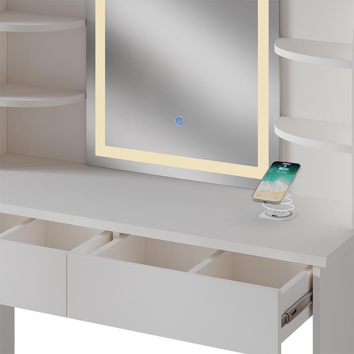 Produktbild Vicco Charlotte mit Beleuchtung (106 x 142 x 40 cm)