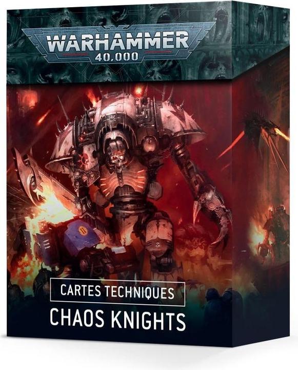 Produktbild Games Workshop Warhammer 40k - Datacards V.9 Chaos Knights (En)