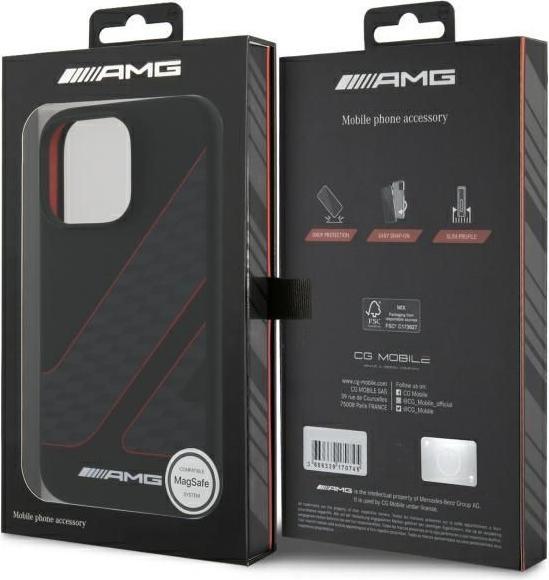 Produktbild Mercedes AMG AMHMP16L2SCFR iPhone 16 Pro 6.3" czarny/black hardcase Checkered Flag Pattern MagSafe (Apple iPhone 16 Pro)