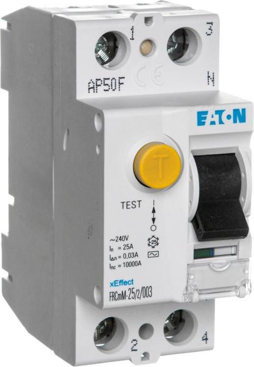 Produktbild Eaton FI-Schalter, 25A, 2p, 30mA, Typ AC 170391
