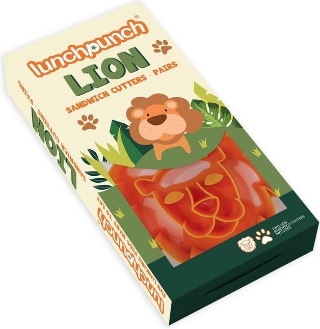 Image du produit Lunch Punch Paires d'emporte-pièces pour sandwichs Lion
