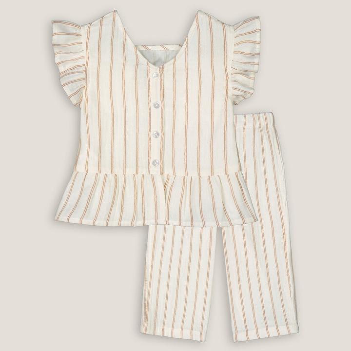 Image du produit La Redoute Collections Ensemble chemisier et pantalon (102)