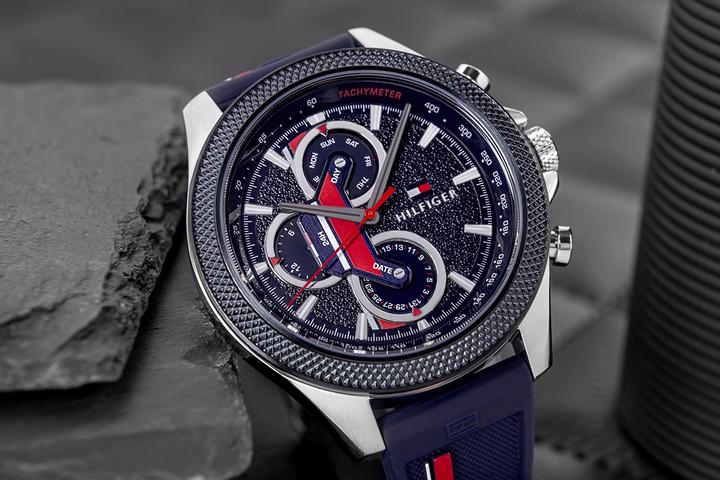 Actual product image Tommy Hilfiger Clark (Analogue wristwatch, 46 mm)