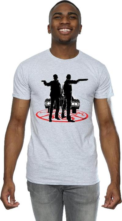 Actual product image Supernatural Mens Sam And Dean Silhouette T-Shirt (XXL)