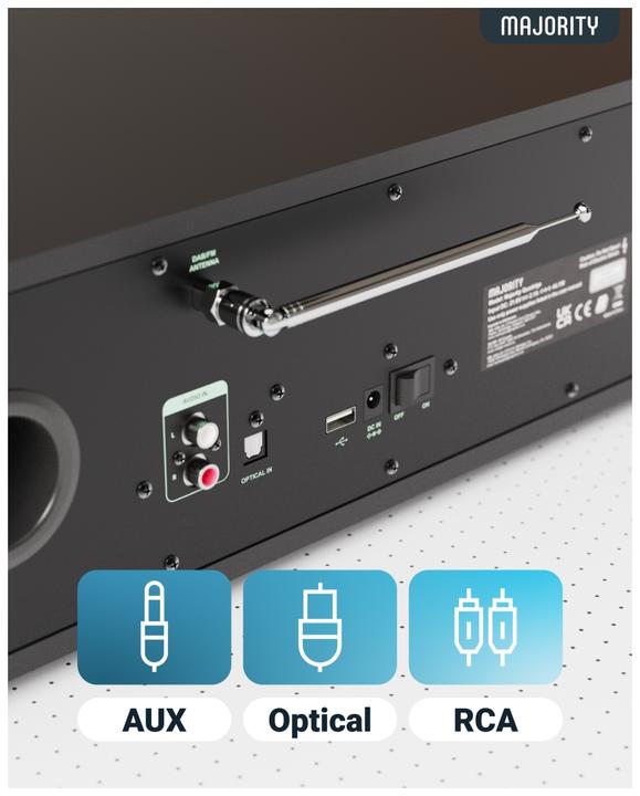 Actual product image Majority Quadriga (DAB+, VHF, FM, Bluetooth, Wi-Fi)