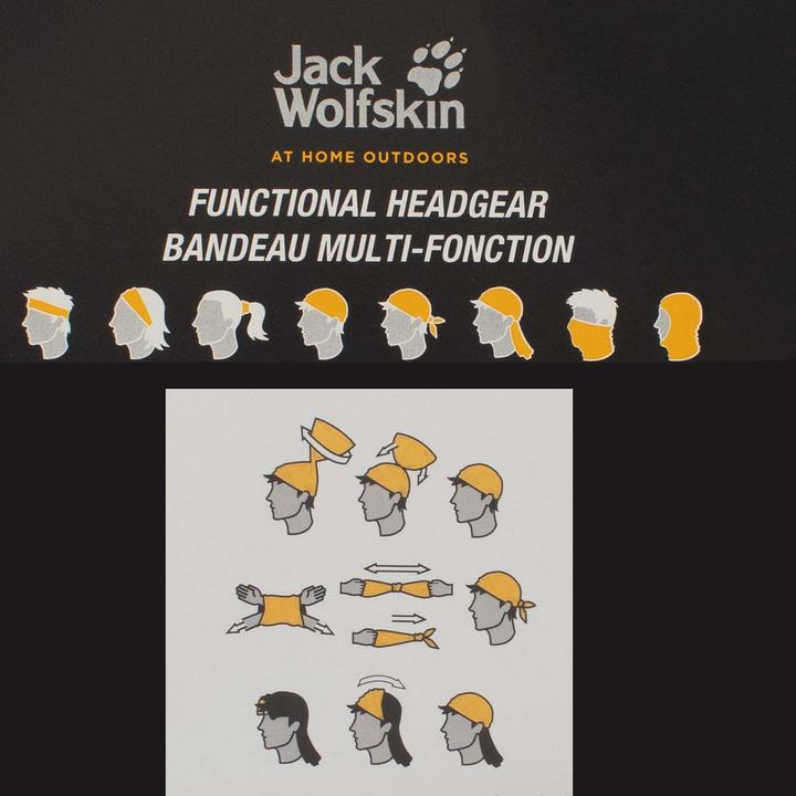 Actual product image Jack Wolfskin Print Headgear tube scarf children's functional scarf