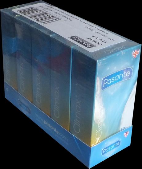 Actual product image Pasante Climax" (value pack!) 5x12 ribbed condoms with special coating (warming and cooling) (60 pcs.)