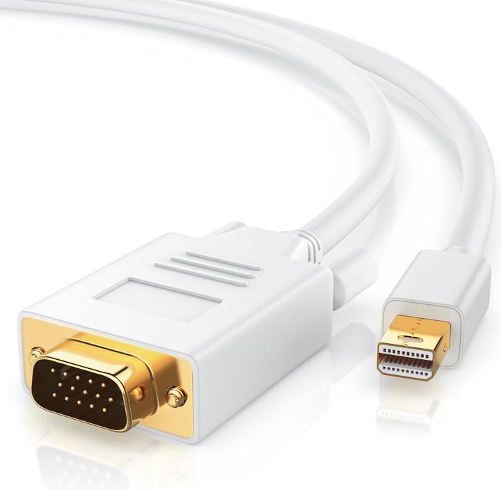 Image du produit CSL Câble vidéo audio mini Displayport vers VGA, adaptateur de moniteur miniDP / compatible Thunderbolt (3 m, DisplayPort, VGA)