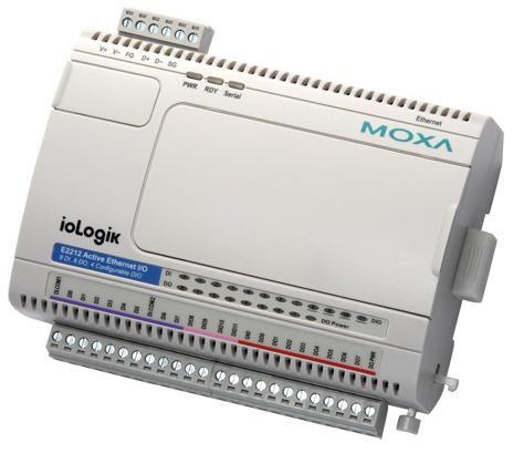 Immagine prodotto Moxa IoLOGIK Ethernet I/O Server 2 E2212-T 8xDI+8xDO+4xDIO MODB