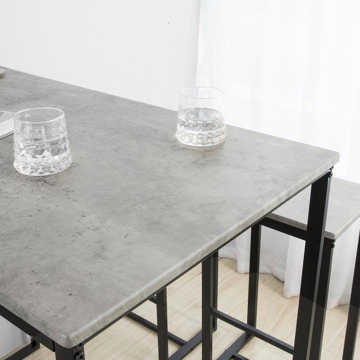 Produktbild SoBuy Bartisch Mit 2 Stühlen (110 x 97 x 60 cm)