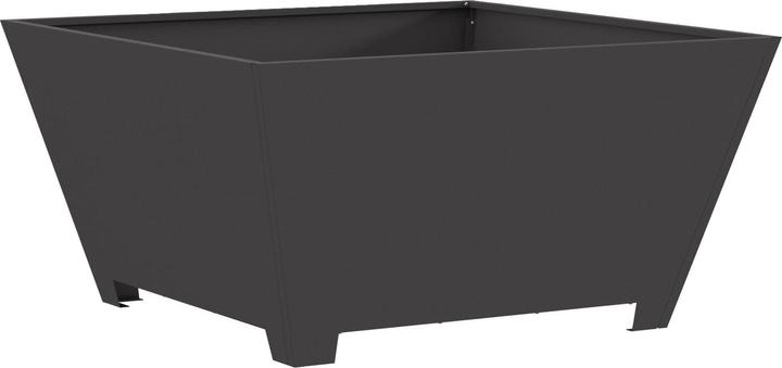 Actual product image VidaXL Fire pit square black 80x80x40 cm steel (80 cm)