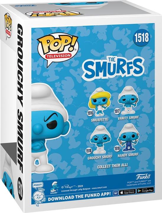 Image du produit Funko Les Schtroumpfs POP! TV Figurine vinyle Grouchy Smurf 9 cm