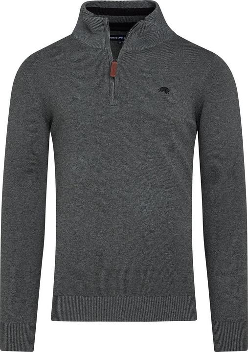 Raging Bull Classic Pullover mit kurzem Reissverschluss