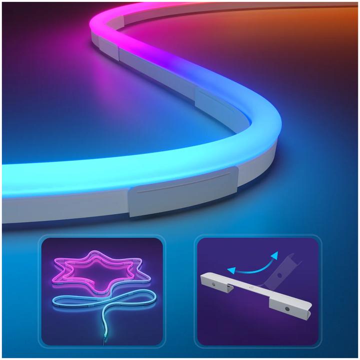 Actual product image Govee 5M Neon Preinstalled Strip Light in crisp white (Multicoloured, 500 cm, Indoor)