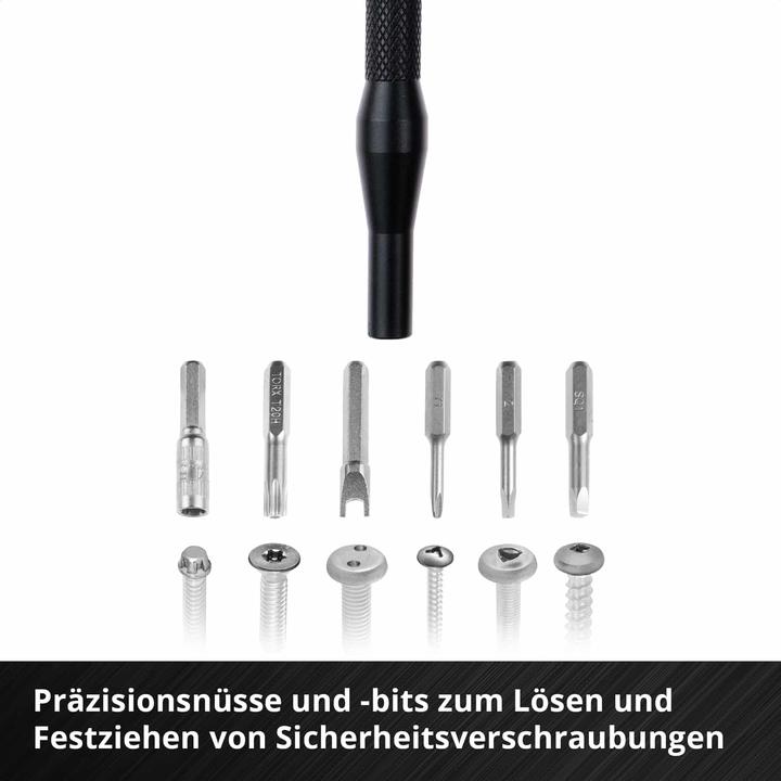 Image du produit Einhell 115040 Jeu d'embouts 114 pièces Spanner, JIS, T-Profil, Gamebit, Sim-Eject-Bit (Gamebit, cruciforme Phillips, Profilé en T, Hexagonal, Tendeur, Fente, Tri-point : 2, Pentalobe, Triangle, Bit Sim-Eject, JIS)