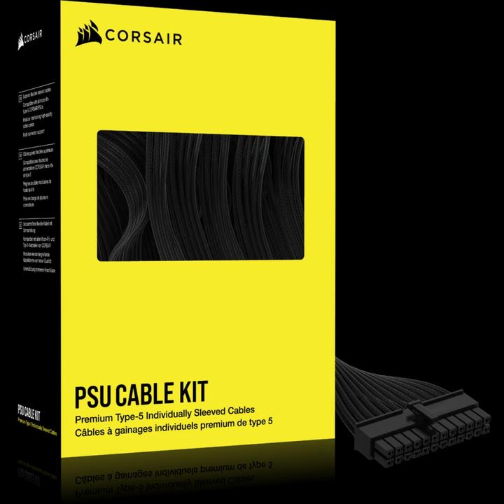 Actual product image Corsair Premium PSU Cables Starter-Kit Type 5 with single sheathing