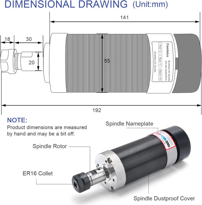 Image du produit CNC Bürstenloser Spindelmotor Kit