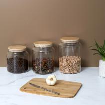 Actual product image Cook Concept glass storage jar with wooden lid 2.9l (2.90 l)
