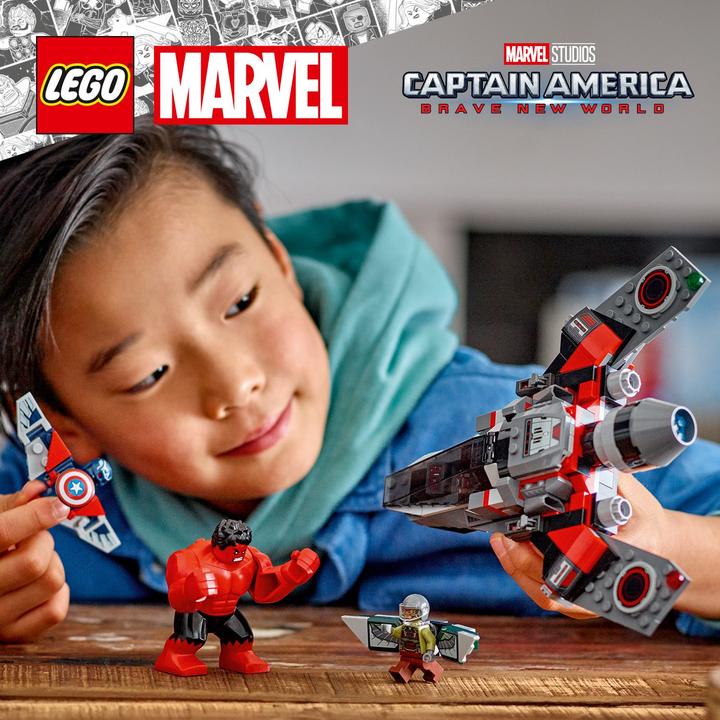 Image du produit LEGO Showdown zwischen Captain America und Red Hulk (76292, LEGO Marvel)