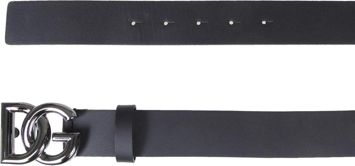 Actual product image Dolce & Gabbana calfskin belt with metal dg logo (100)