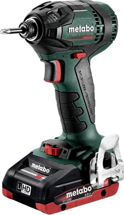 Produktbild Metabo Akku-Schlagschrauber SSD 18 LTX 200 BL (602396800) Kunststoffkoffer 18V 2x LiHD + ASC 30-36 V (Akkubetrieb)
