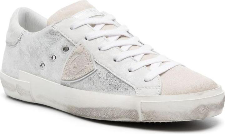 Produktbild Philippe Model sneakers prsx low in laminated leather silver (40)
