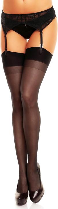 Actual product image Glamory Perfect 20 suspender stockings, colour black, size 52-54 (20 DEN, 52 - 54)