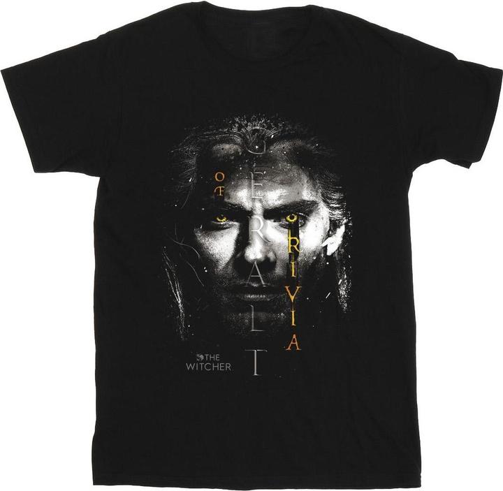Immagine prodotto Netflix The Witcher Geralt Glowing Eyes Maglietta Uomo (L)