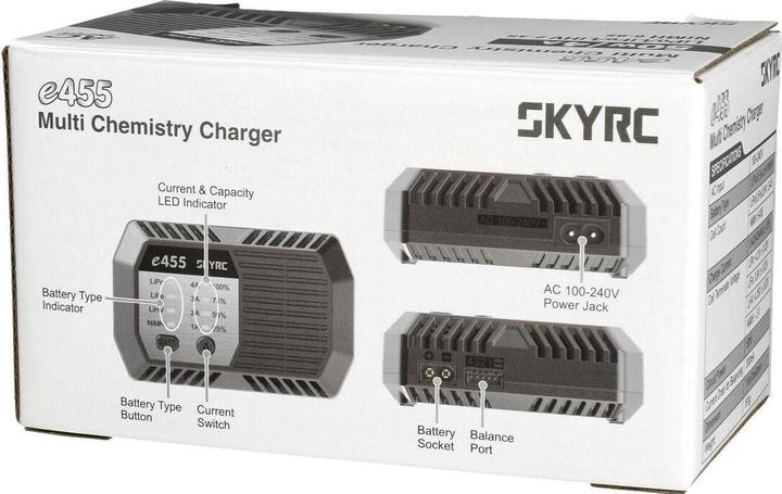 Produktbild SkyRC e455 AC NiMH 6-8 / LiPo 2-4S, 50W