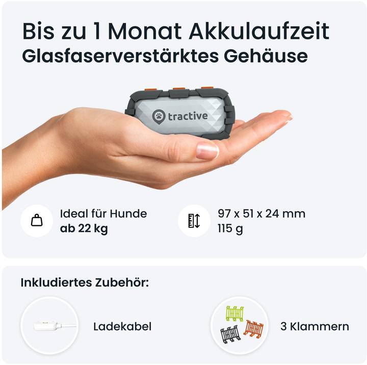 Actual product image Tractive GPS Dog (XL, Dog, Dog sport, Walks, Jogging)