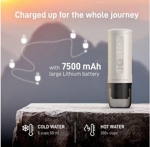 Actual product image Buydeem Reisekaffeemaschine Nano Kapseln (0.08 l)