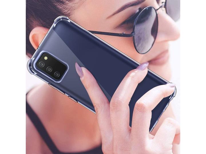 Produktbild Screenguard Samsung Galaxy A03s Hülle Crystal Soft Airbag Bumper (Samsung Galaxy A03s)