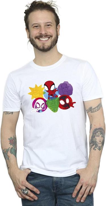 Immagine prodotto Spidey And His Amazing Friends Faces Maglietta Uomo (L)