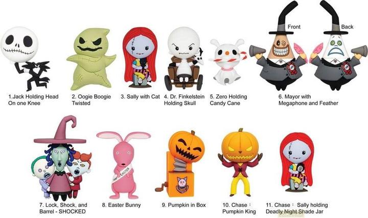 Monogram Int. Nightmare before Christmas PVC-Taschenanhänger Series 5 Display (24)