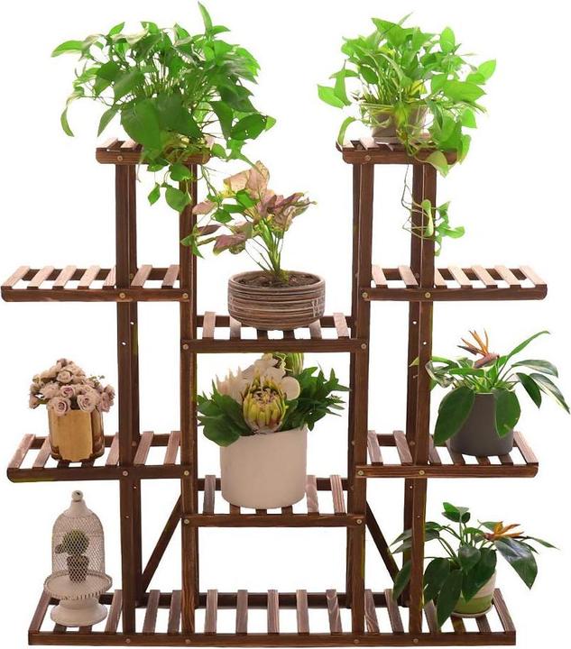 Unho Plant shelf wood,115×25×116cm