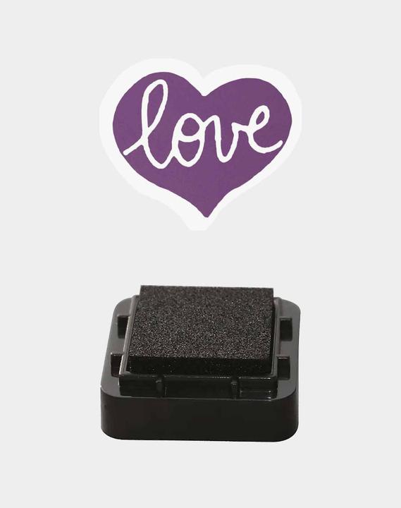 Produktbild Aladine Stempelset Hearts, inkl. Stempelkissen, 35 Stk.