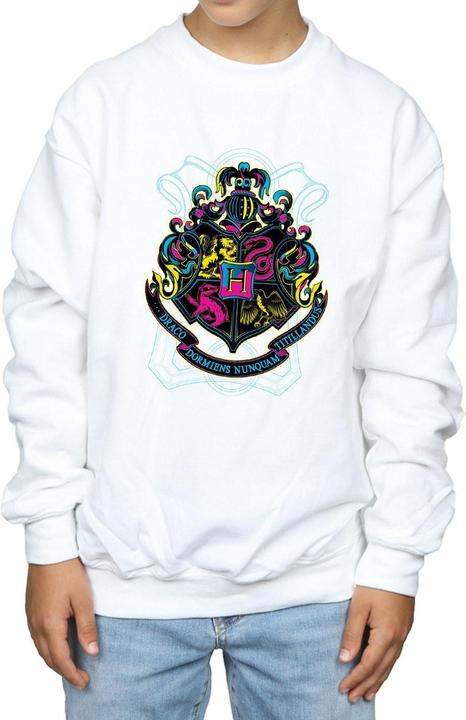 Image du produit - Sweat NEON HOGWARTS CREST - Garçon (128)