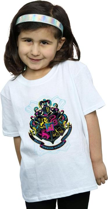 Produktbild Neon Hogwarts Crest TShirt Mädchen (152, 158)
