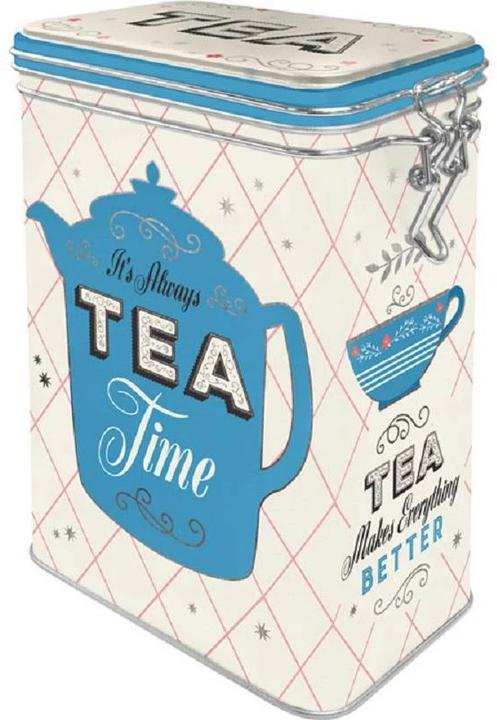 Produktbild Nostalgic-Art Merchandising Vorratsdose Tea Home & Country 1.3 l, Blau/Weiss (1.30 l)