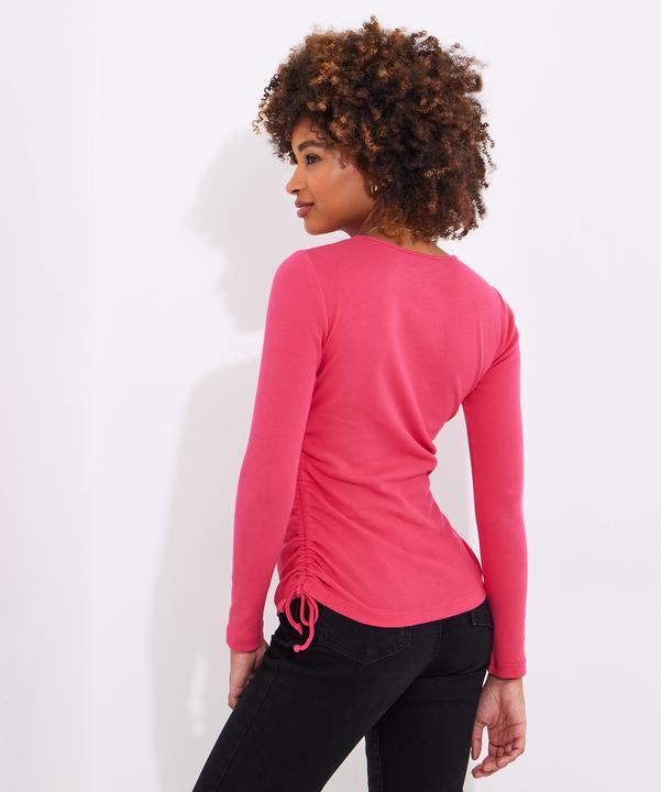 Produktbild Joe Browns Rouched Tie Side Ribbed Long Sleeve Top (38)