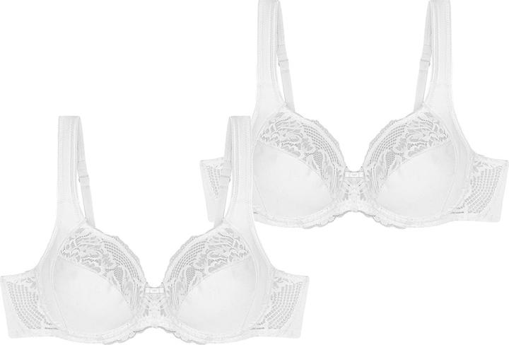 Actual product image Triumph Modern Lace+Cotton underwired bra (75 C, pack of 2)